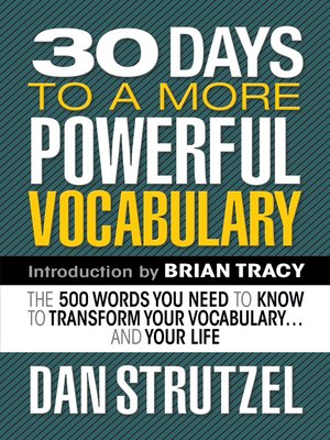 cover image of 30 Days to a More Powerful Vocabulary